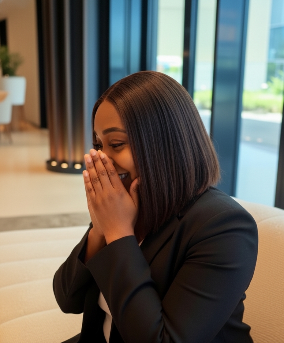 Afolashade candid, laughing